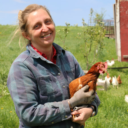 Katy Dickson of Christensen's Farm. Photo by Danielle Endvick.