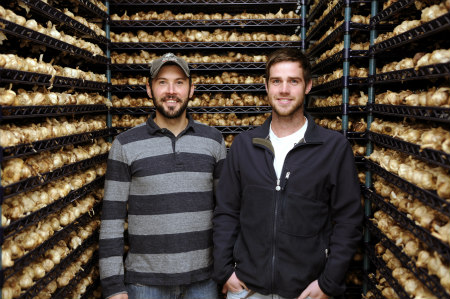 Craig Dunek (L) and Tommy Torkelson (R) protect the proprietary innovations of BGNA’s process; this is the only photo we can publish from within their facility.