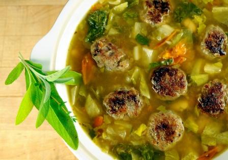 Italian Stew with Escarole, White Beans & Fresh Sausage (recipe link below)