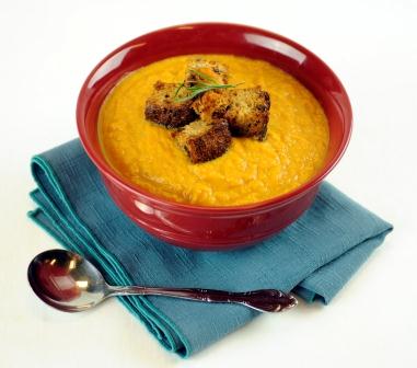Roasted Turban Squash Soup with Chipotles and Buttermilk (recipe link below)