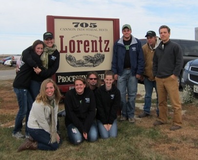 The Gen-O Tour crew touring the Lorentz meat processing facility, a partner plant of Organic Prairie, during a stop in Minnesota.