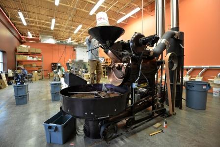 The Kickapoo Coffee roastery - where the magic happens.