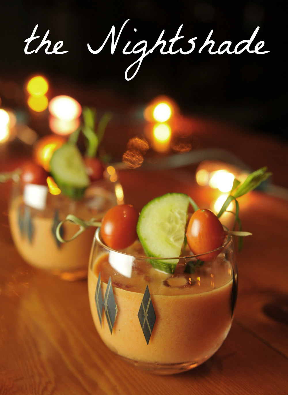 Kick off the gathering with this intense puree of heirloom tomatoes and high-harvest veggies. It's just the thing to sip as the sun begins to wane and guests gather 'round the grill.