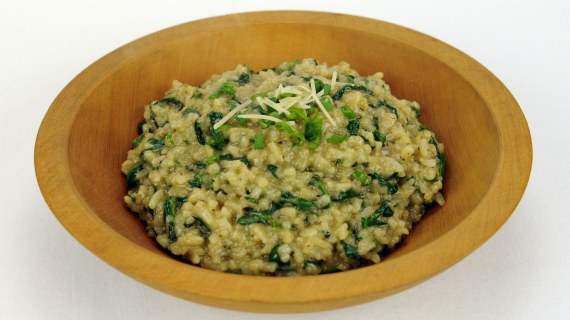 Risotto with Spinach, Green Onions and Chives