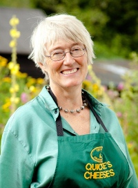 Cheesemaker Mary Quicke of Devon County, England known for developing the Quicke’s cow and putting her cows out to pasture most of the year.